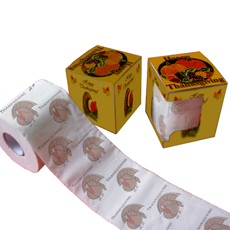 thanksgiving printed toilet paper