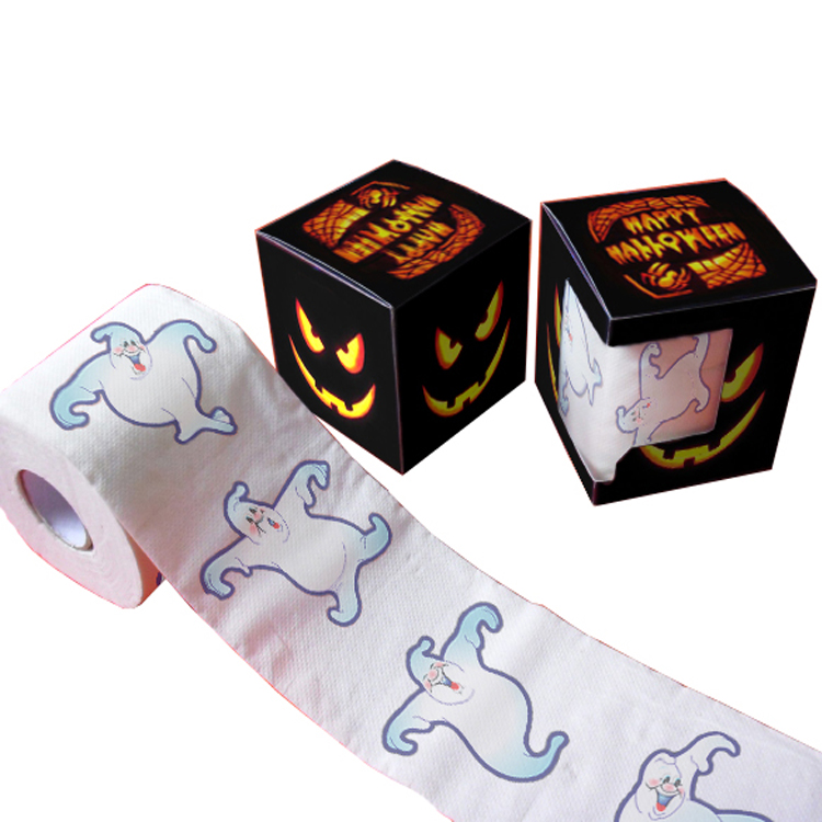 halloween printed toilet paper