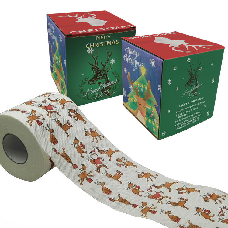 christmas elk toilet paper