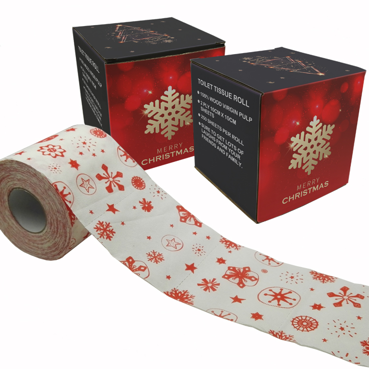 christmas snow toilet paper