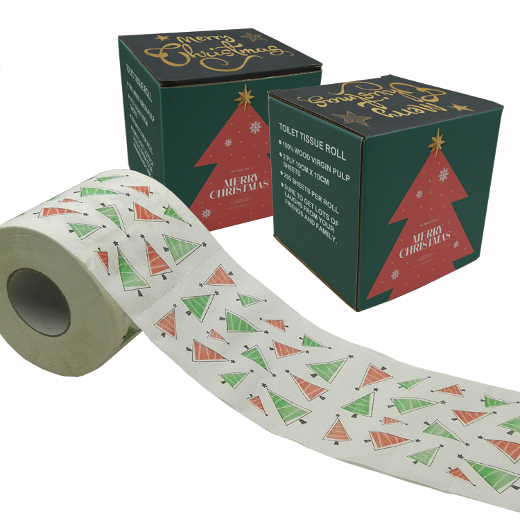 christmas tree toilet roll