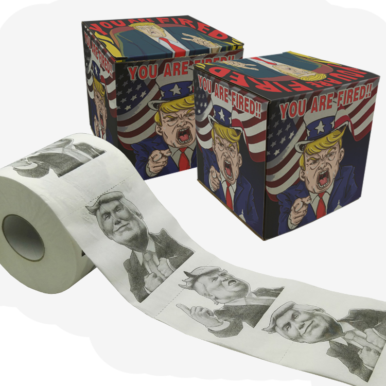 cartoon trump toilet paper
