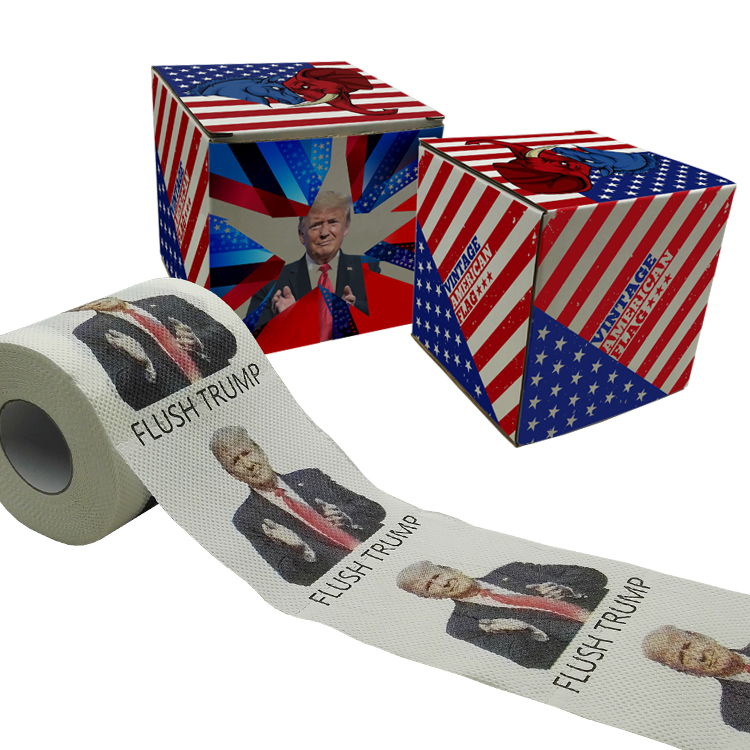 flush trump toilet paper