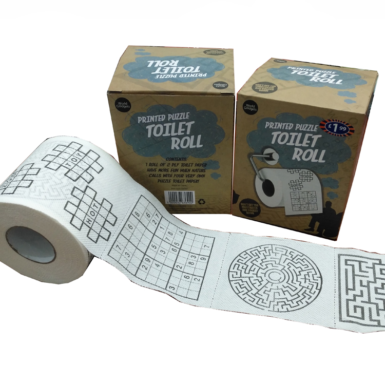 printed puzzle toilet roll