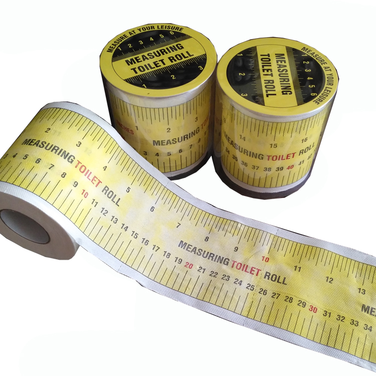 measuring toilet roll